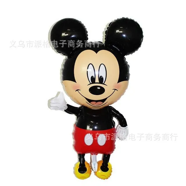 110*64cm Red Bowknot Mickey Minnie Mouse foil Balloons Classic kids Toys Birthday Party Supplies Big Size Mickey balloons