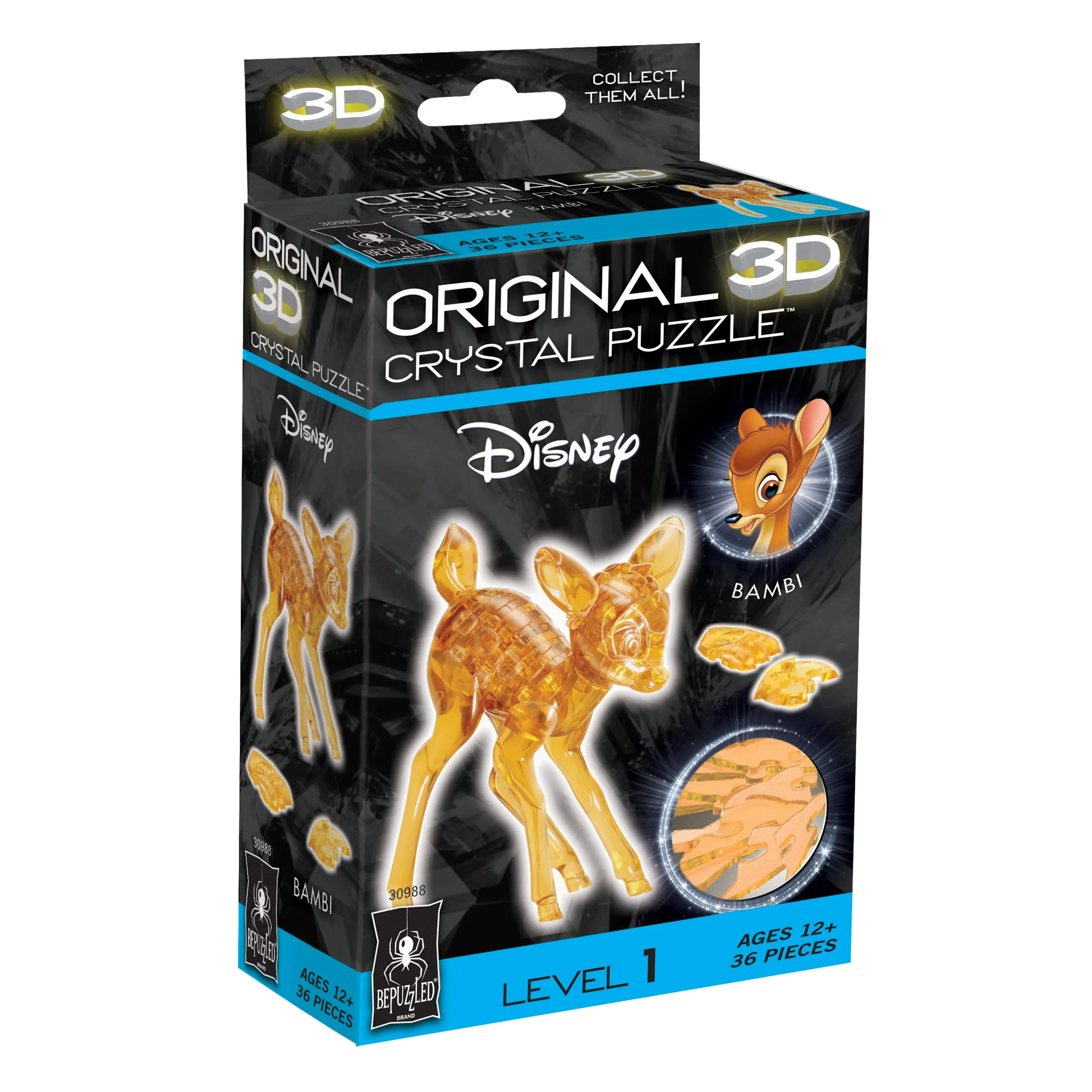 3D Crystal Puzzle - Disney Bambi: 36 Pcs