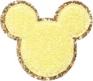 Banana Disney Mickey Mouse Glitter Patch