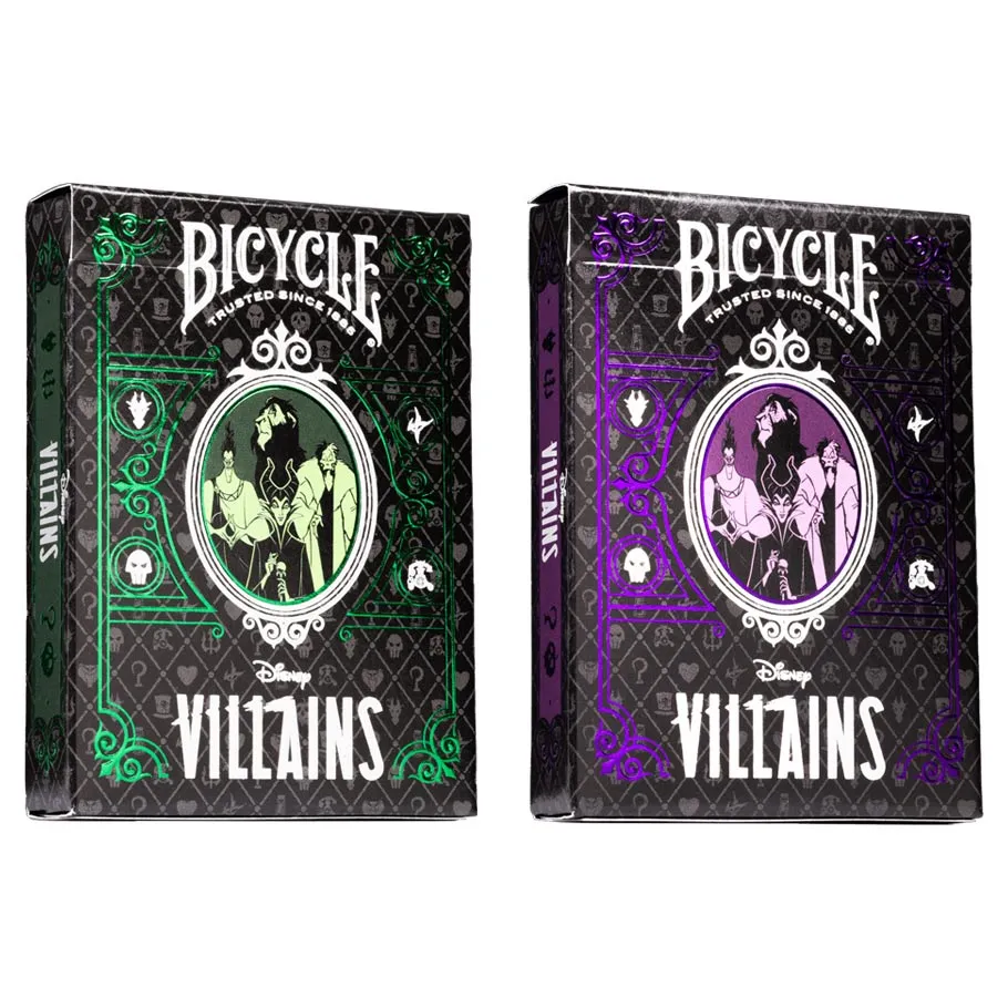 Bicycle Playing Cards: Disney Villains Green/Purple