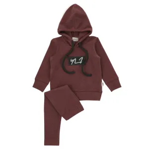 Bondoux Script Print Hoodie (2 piece set) Girls