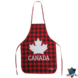 Canada Maple leaf white and red with Canada  Apron.