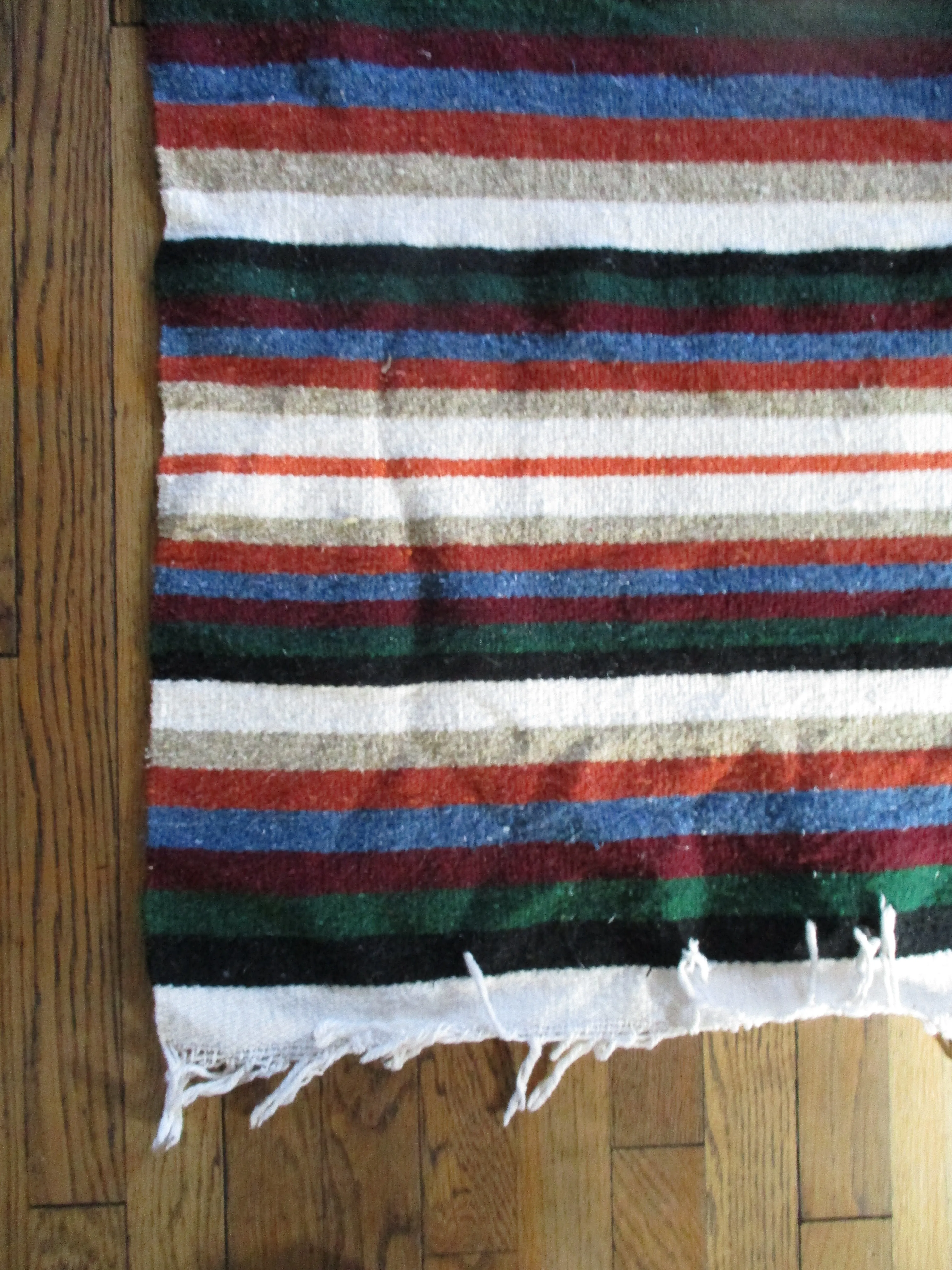 CHIEF INDIAN BLANKET Throw Fringe Fetish Serape Bedspread Hippy STRIPE Beach