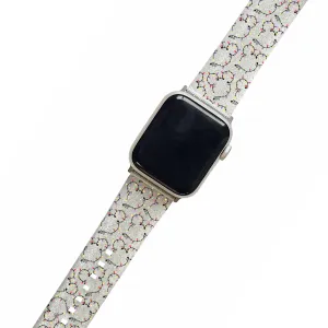 Christmas Mickey Lights Clear Glitter Smartwatch Strap