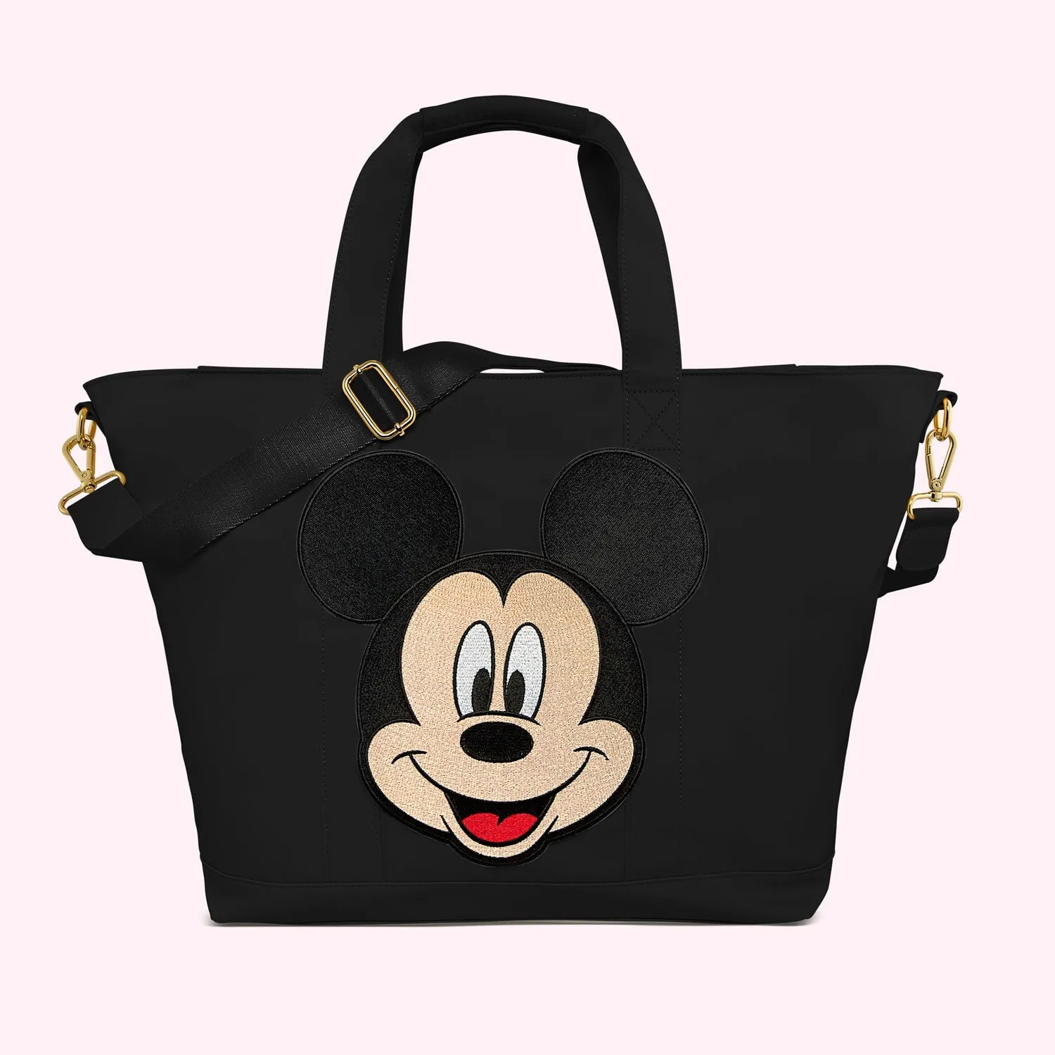 Classic Noir Tote with Jumbo Mickey Patch