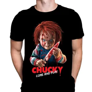 Come and Play Chucky - Classic Horror Movie Art - T-Shirt