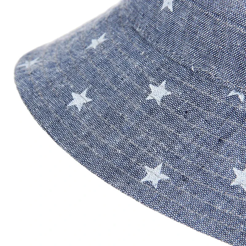 Cotton Cartoon Stars Printed Soft Baby Bucket Hat