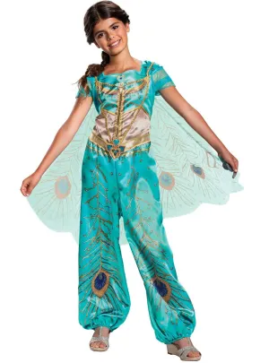 Deluxe Princess Jasmine Girls Dress Up Costume