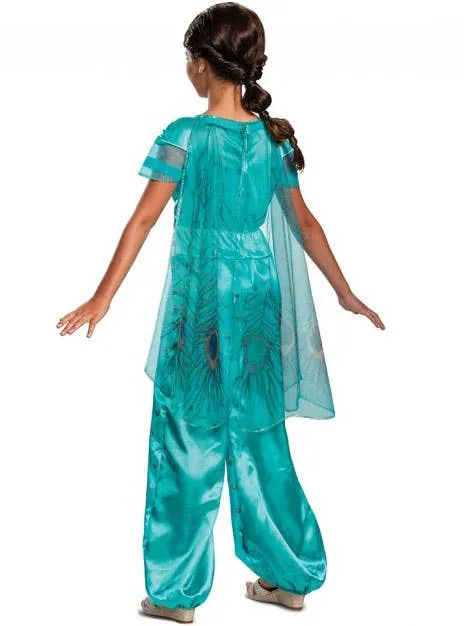 Deluxe Princess Jasmine Girls Dress Up Costume