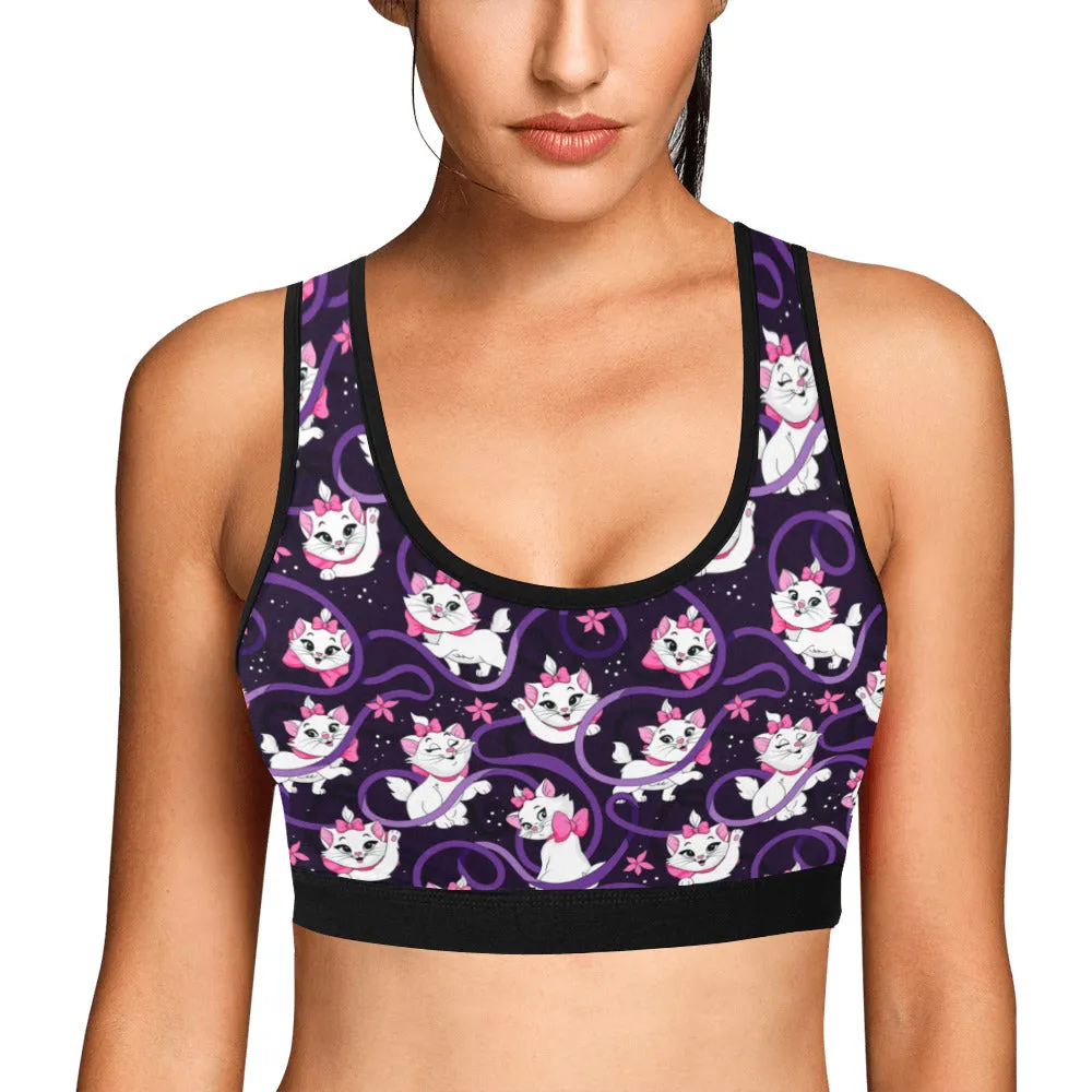 Disney Aristocats Marie Because I'm A Lady Women's Athletic Sports Bra