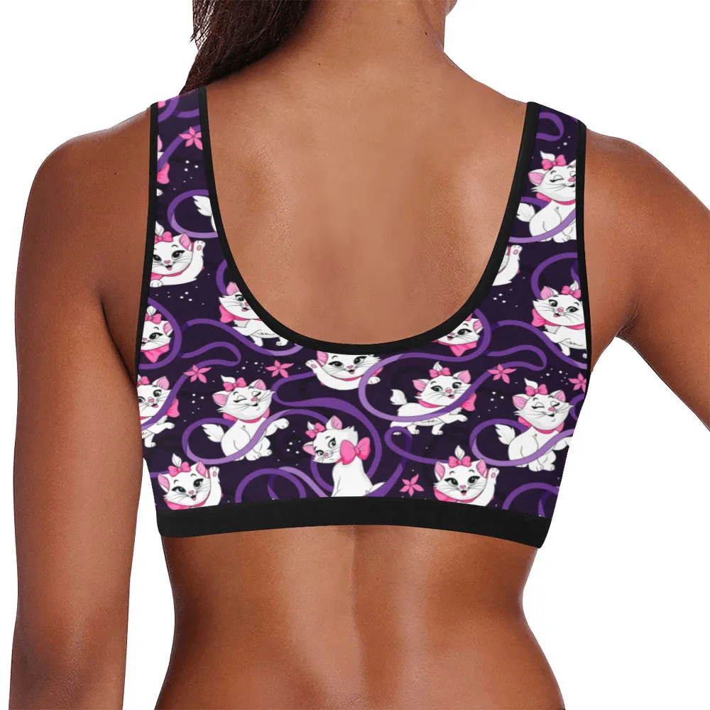 Disney Aristocats Marie Because I'm A Lady Women's Athletic Sports Bra