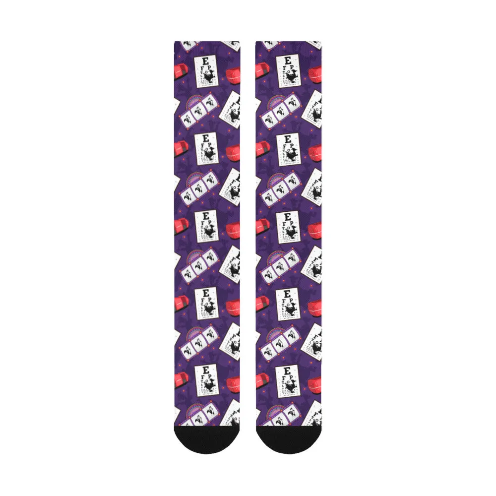 Disney Epcot Figment Imagination Over-The-Calf Socks