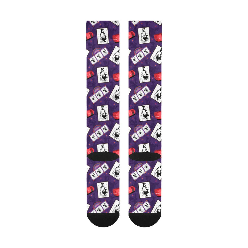 Disney Epcot Figment Imagination Over-The-Calf Socks