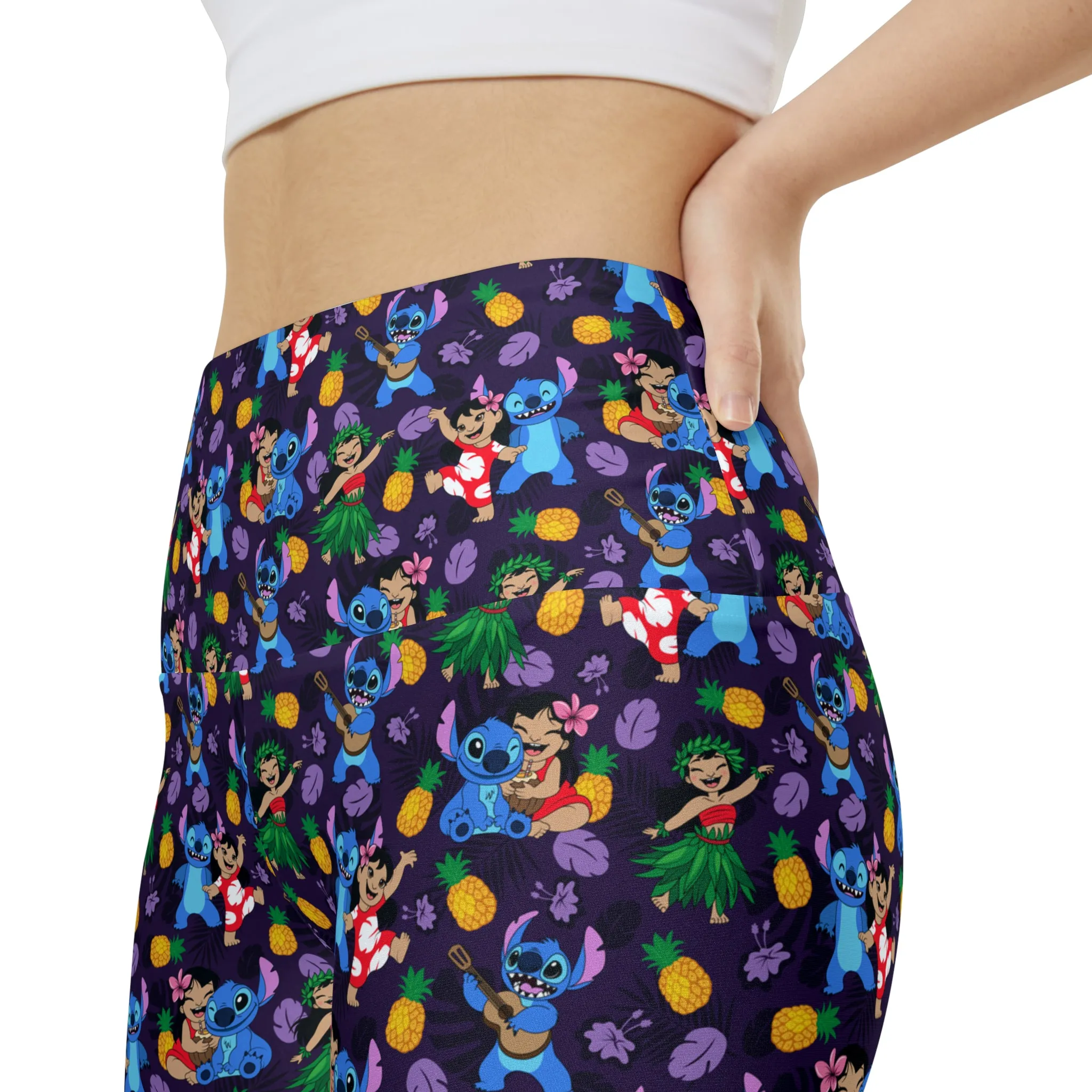 Disney Lilo And Stitch Island Friends Women's Athletic Workout Shorts