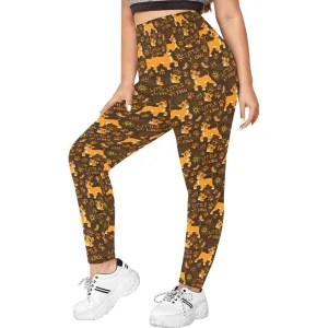 Disney Lion King Little King Women's Plus Size Athletic Leggings