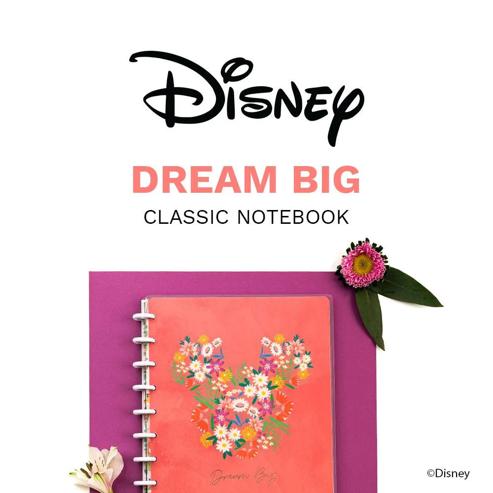 Disney © Mickey Mouse & Minnie Mouse Floral Dream Big Classic Notebook