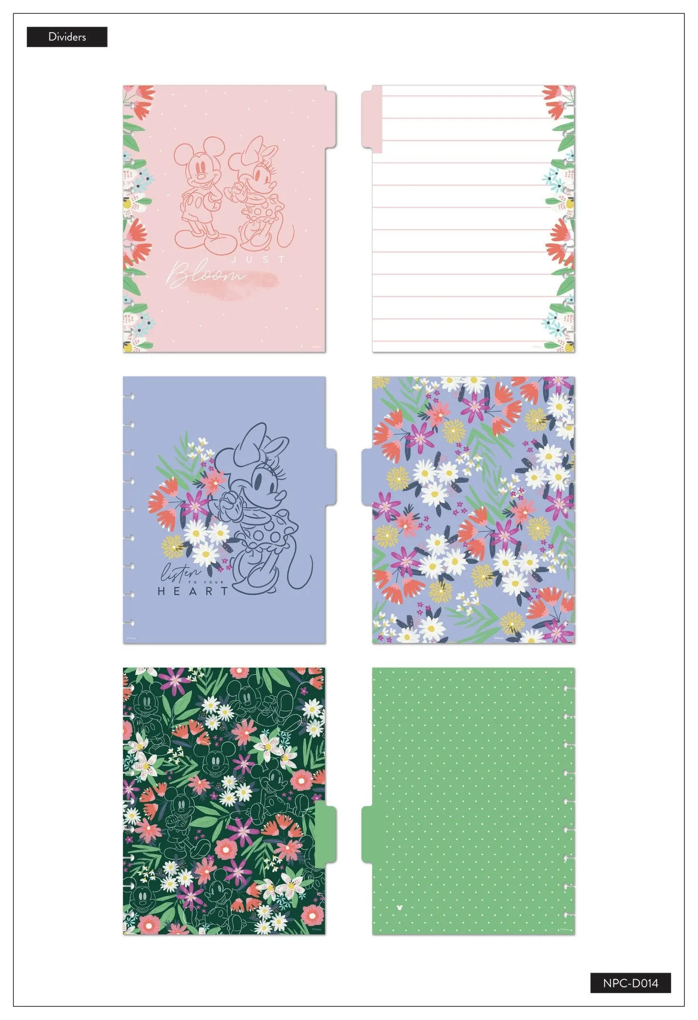 Disney © Mickey Mouse & Minnie Mouse Floral Dream Big Classic Notebook