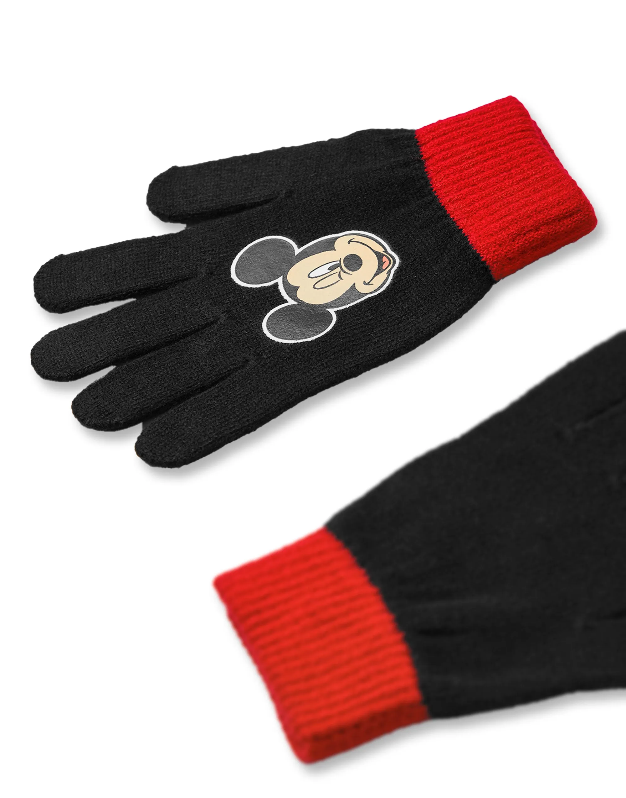 Disney Mickey Mouse Boys Beanie Hat & Gloves Set