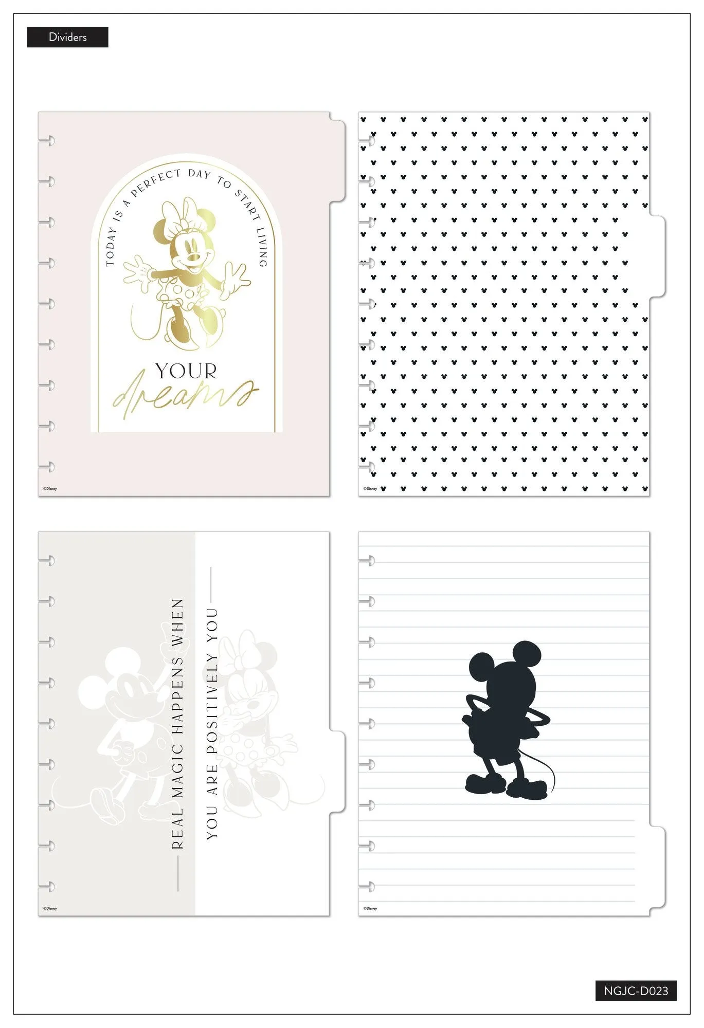 Disney© Modern Mickey Mouse & Minnie Mouse Classic Guided Journal