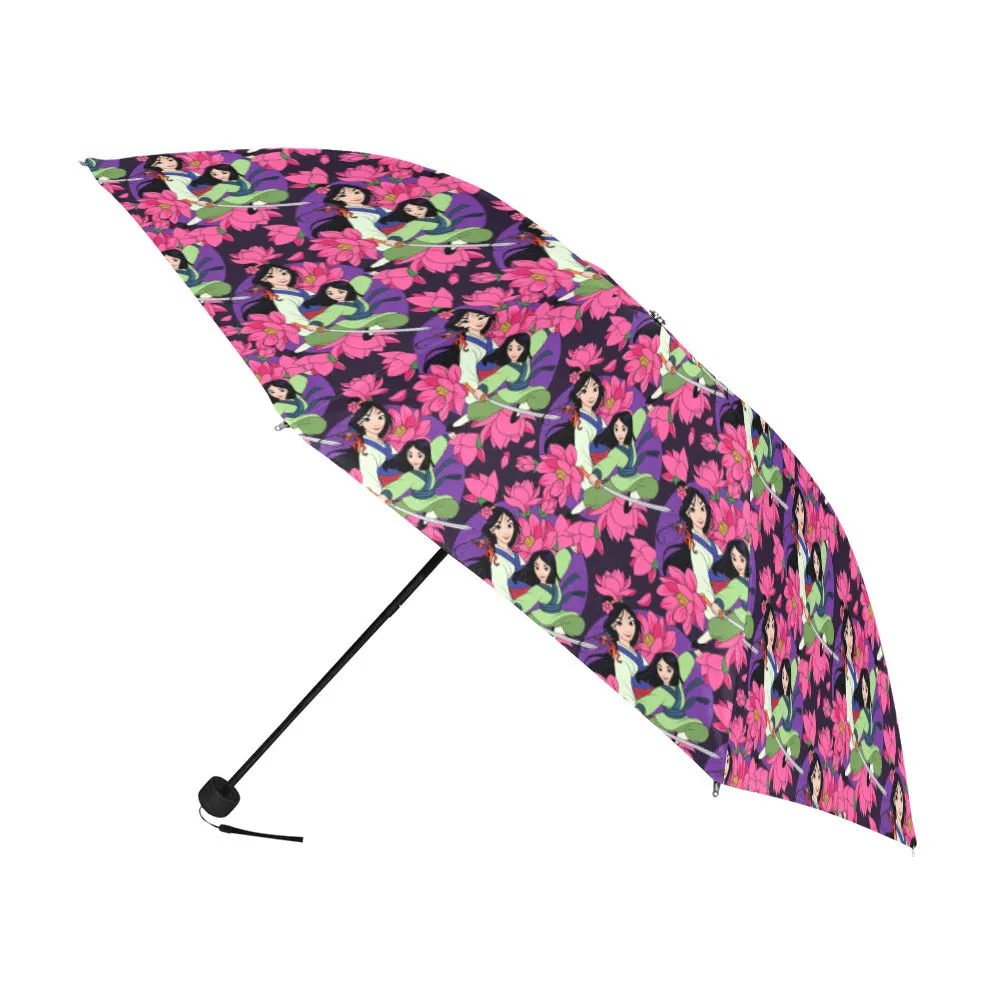 Disney Mulan Blooming Flowers Anti-UV Foldable Umbrella