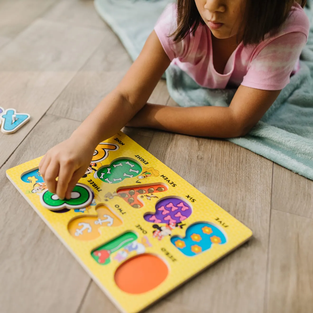 Disney Peg Puzzle Bundle-Alphabet, Numbers, Shapes & Colors