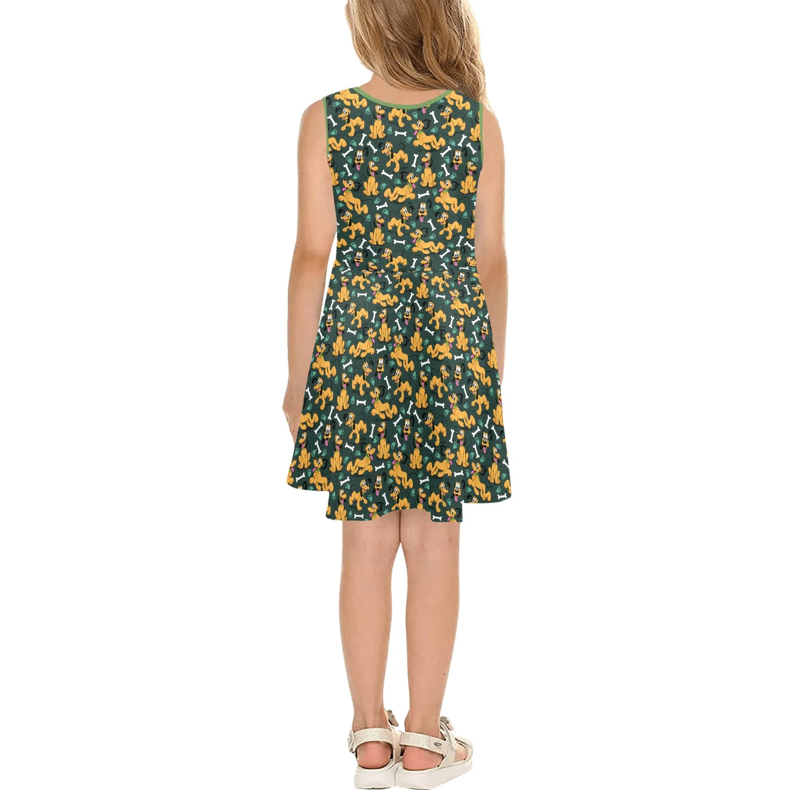 Disney Pluto Life Is Better With A Dog Girls' Sleeveless Sundress