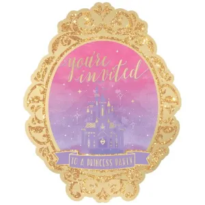 Disney Princess Once Upon A Time Deluxe Invitations - 8 Pkt