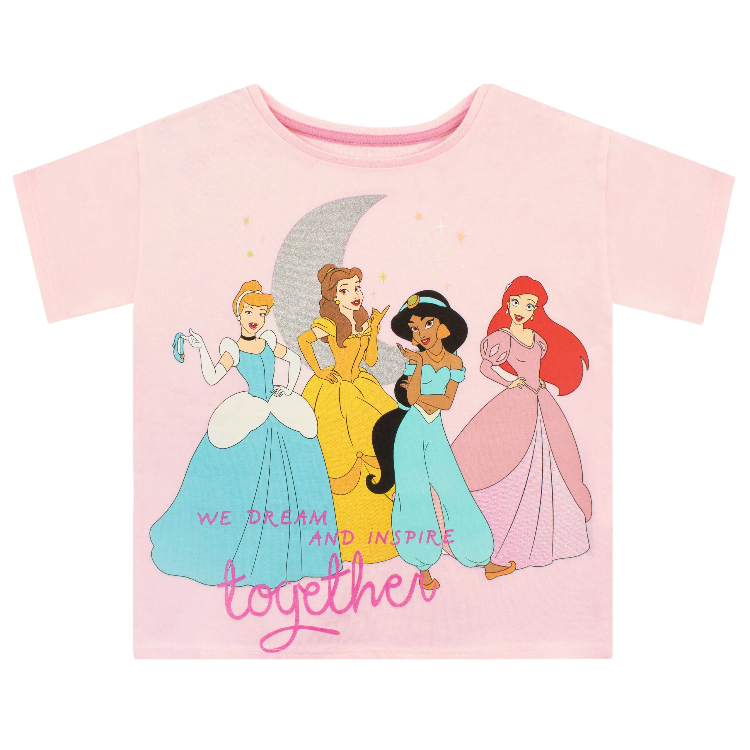 Disney Princess T-Shirt - Cinderella Jasmine Belle and Ariel