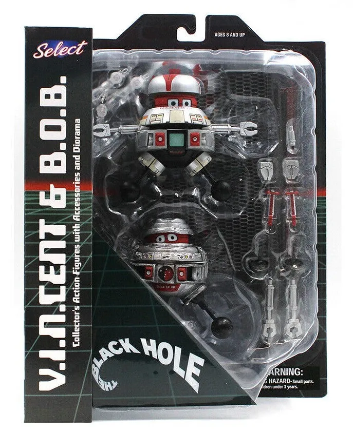 Disney Select Classic series 1 The Black Hole V.I.N.CENT & B.O.B. action figure by Diamond Select