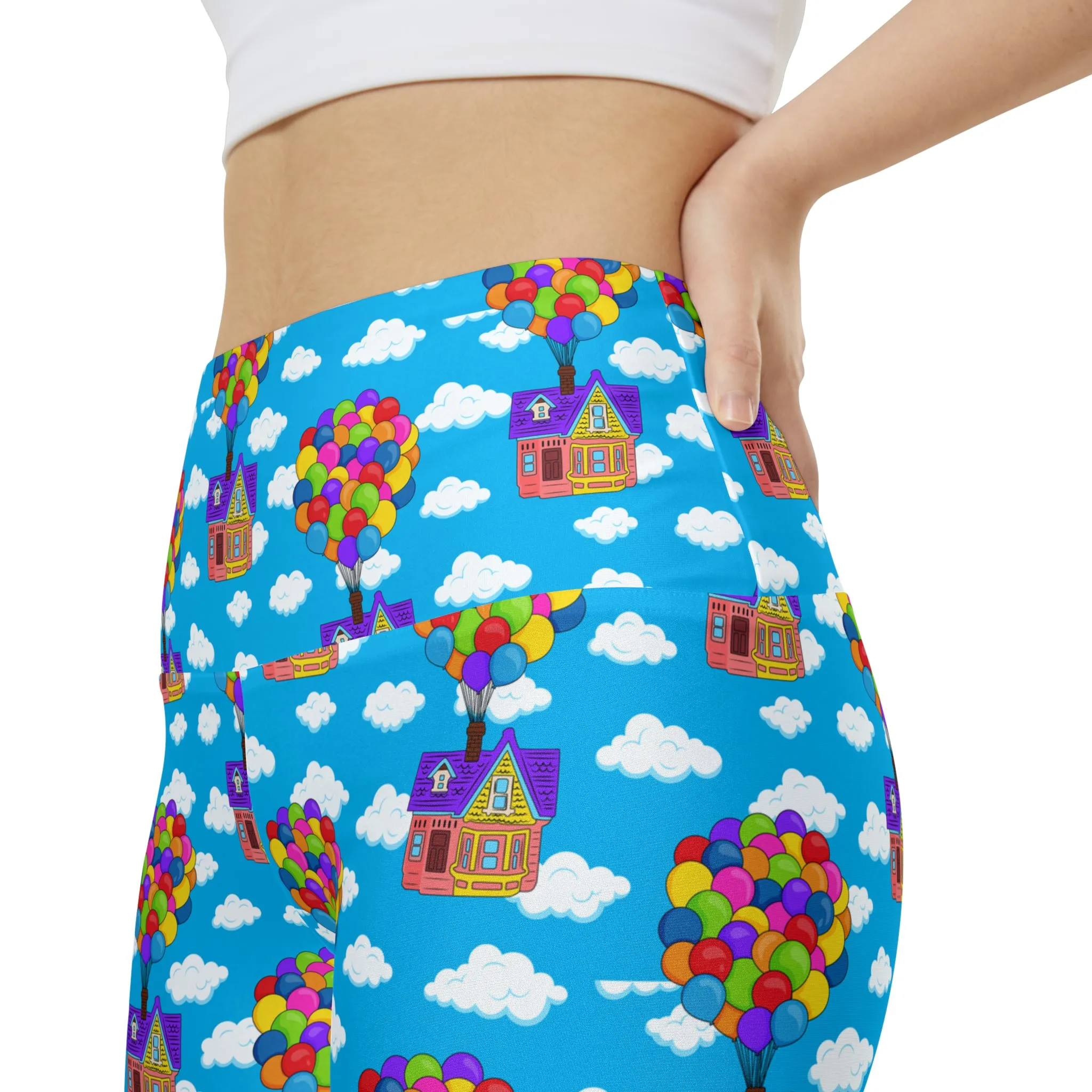 Disney Up Floating House Women's Athletic Workout Shorts