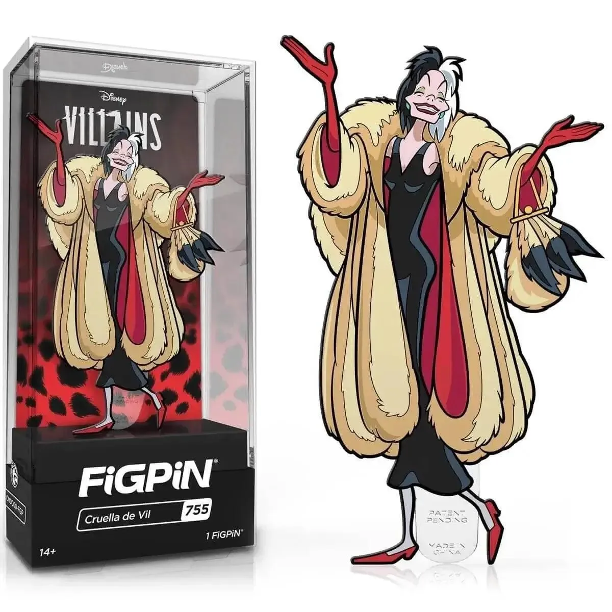 Disney Villains Cruella De Vil FiGPiN Classic Enamel Pin