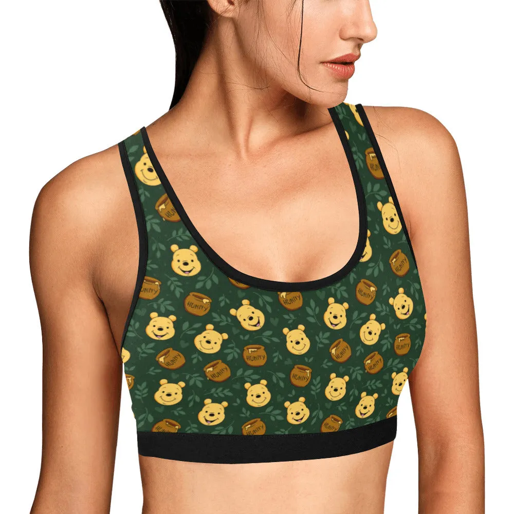 Disney Winnie The Pooh Hunny Women's Athletic Sports Bra