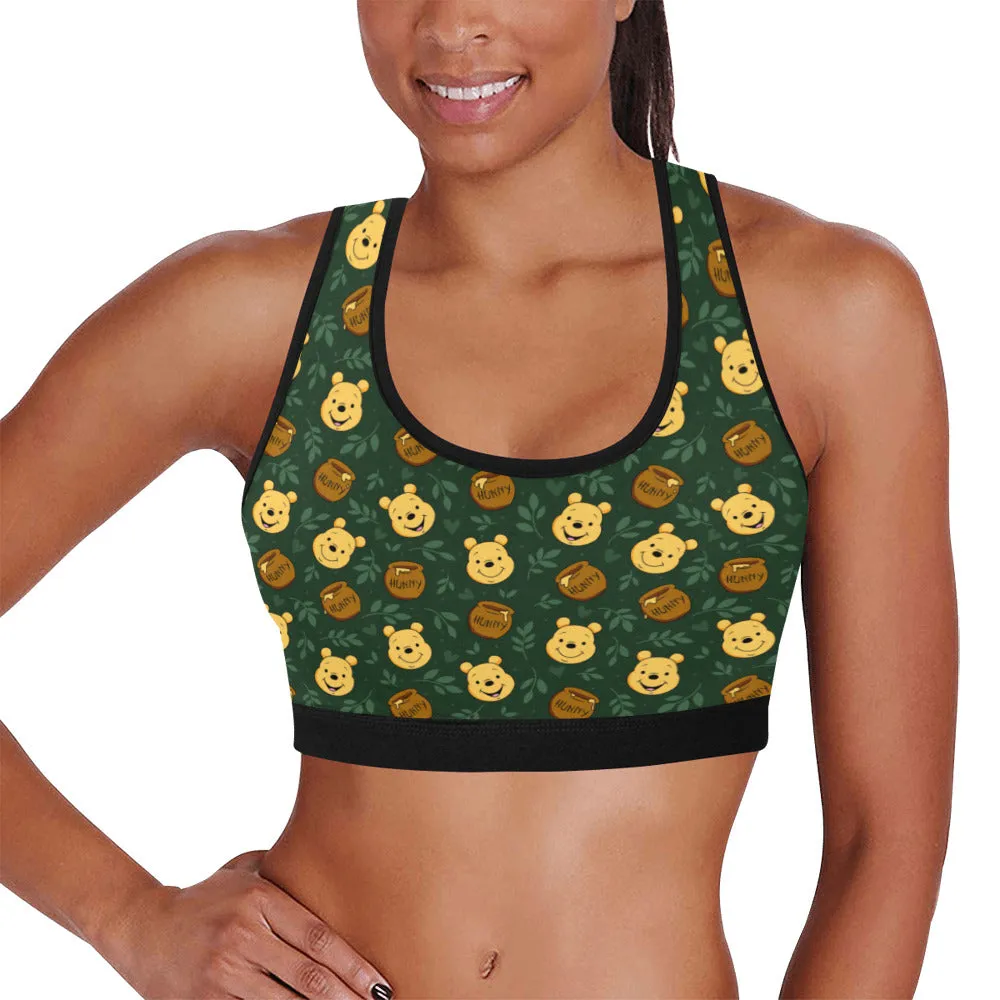 Disney Winnie The Pooh Hunny Women's Athletic Sports Bra