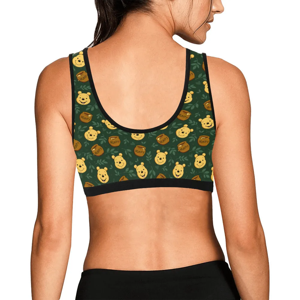 Disney Winnie The Pooh Hunny Women's Athletic Sports Bra