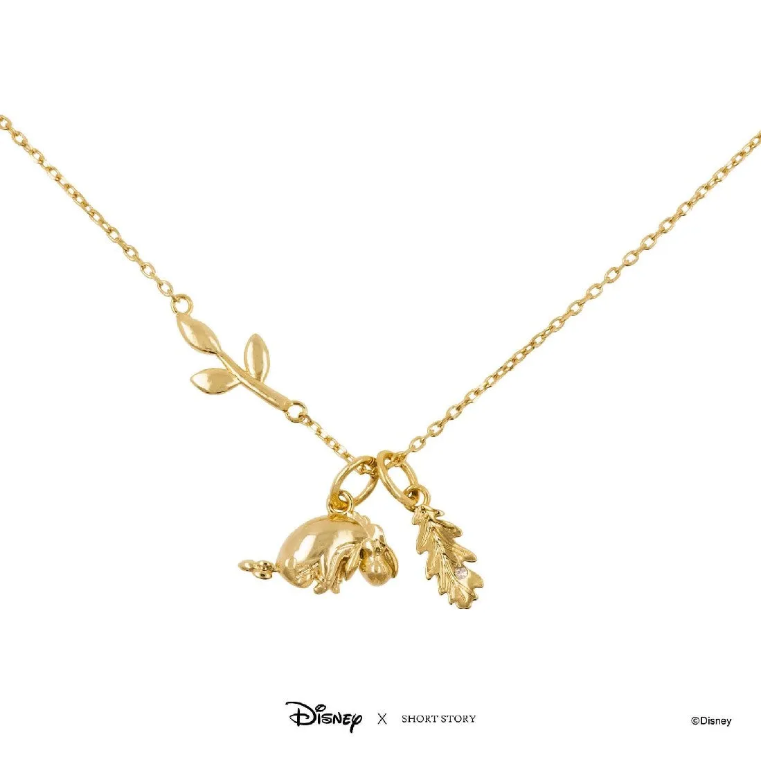 DISNEY X SHORT STORY NECKLACE EEYORE GOLD