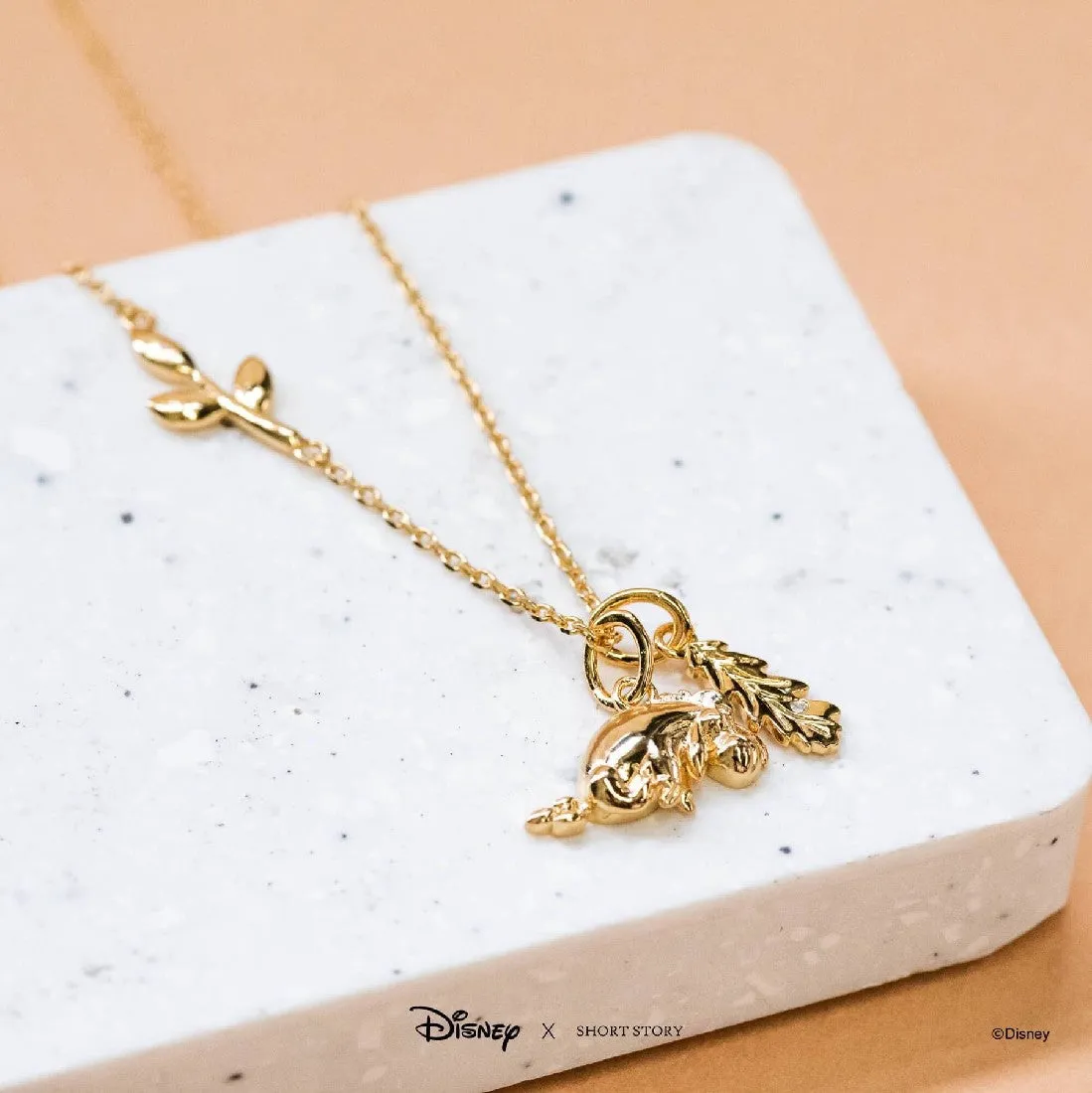 DISNEY X SHORT STORY NECKLACE EEYORE GOLD