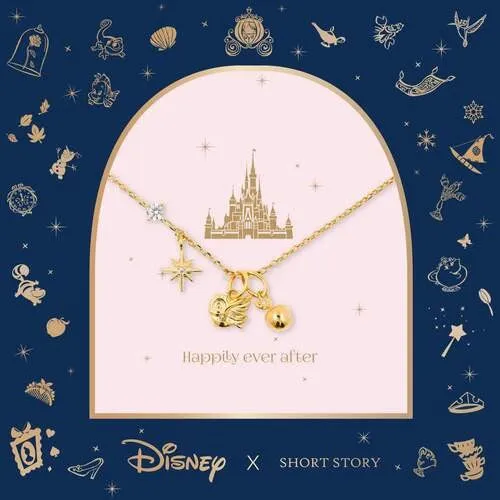 DISNEY X SHORT STORY NECKLACE SNOW WHITE GOLD