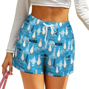 Finding Nemo Mine Mine Mine Women's High-Waisted Loose Shorts With Pockets