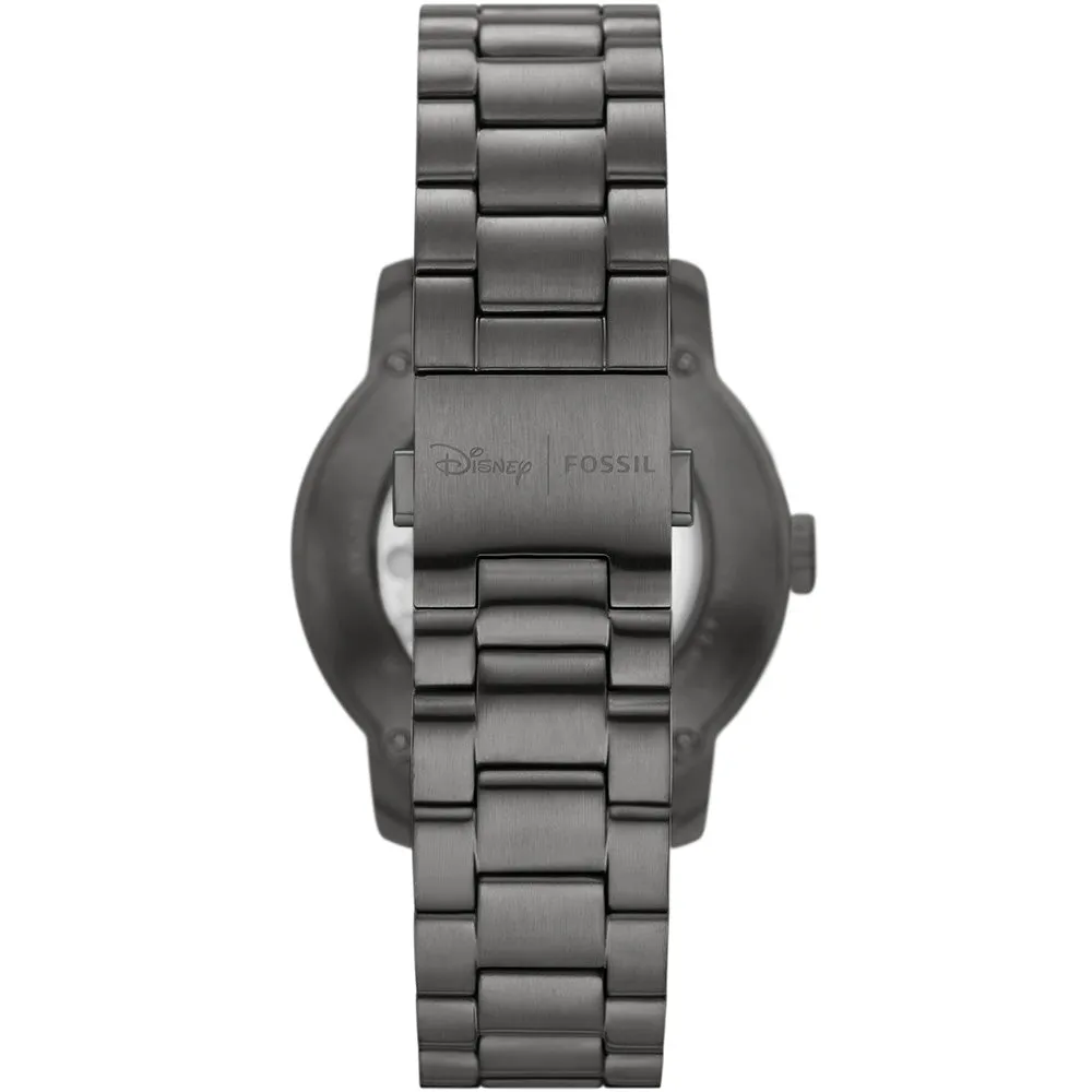 Fossil LE1186 Gunmetal Mickey Heritage Automatic 100th Disney Anniversary