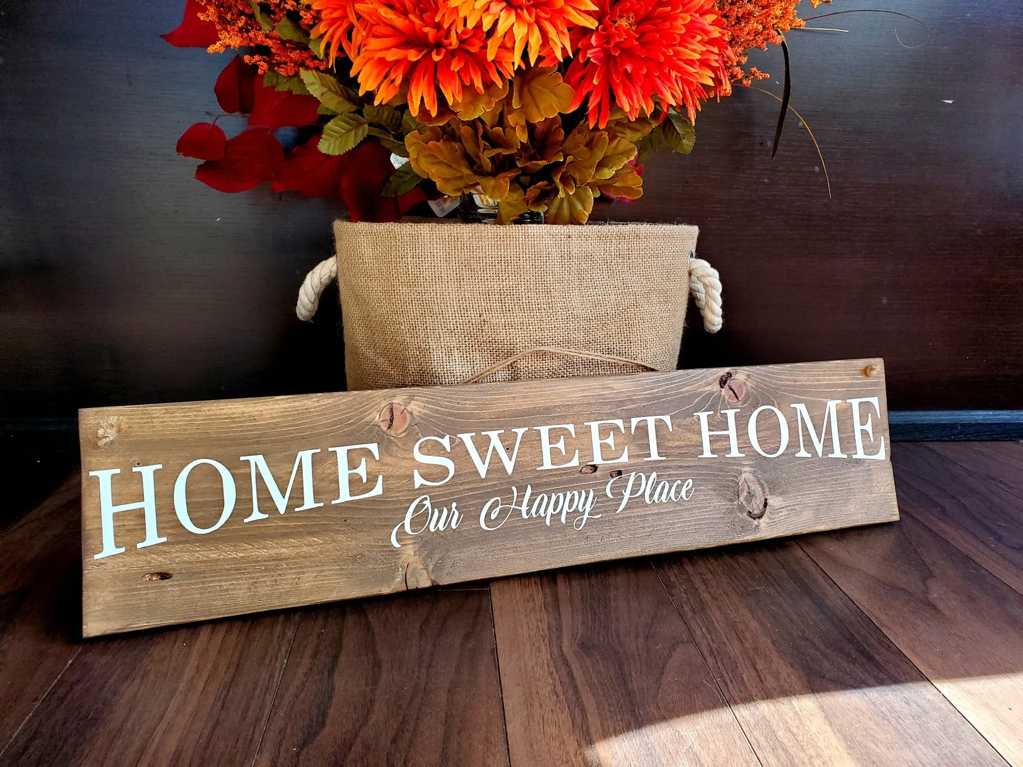 Home Sweet Home Rustic Sign - Add a Touch of Rustic Charm to Your Home Decor