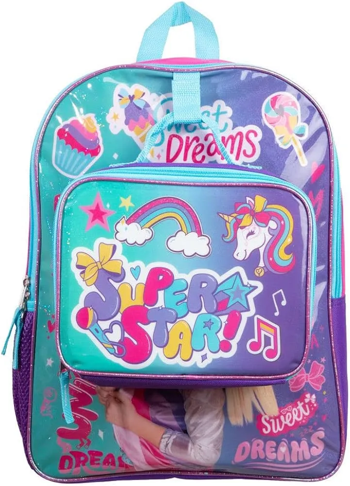 Jojo Siwa Super Star Dreams 2-Piece 16" Kids Backpack Lunch Box Set