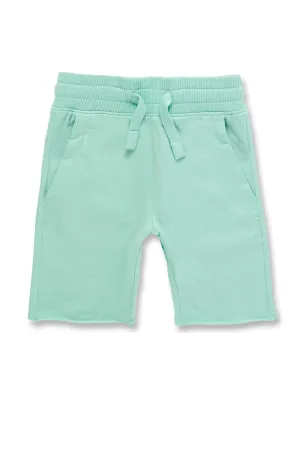 Kids Palma French Terry Shorts (Aqua)