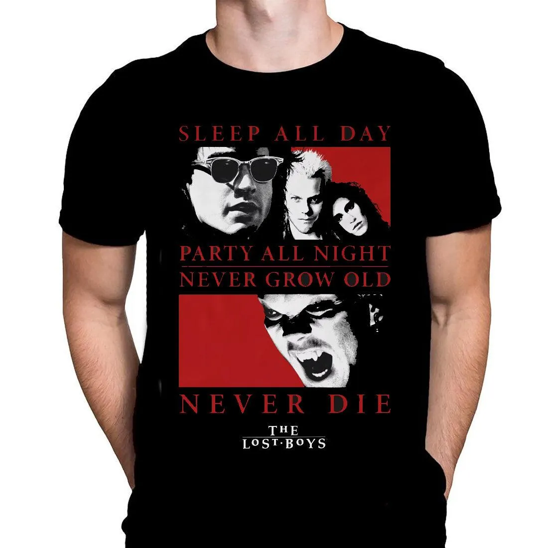 Lost Boys - Sleep All Day - Classic Horror Movie Art - T-Shirt