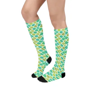 Mermaid Scales Over-The-Calf Socks