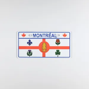 Montreal Flag License Plate Magnet