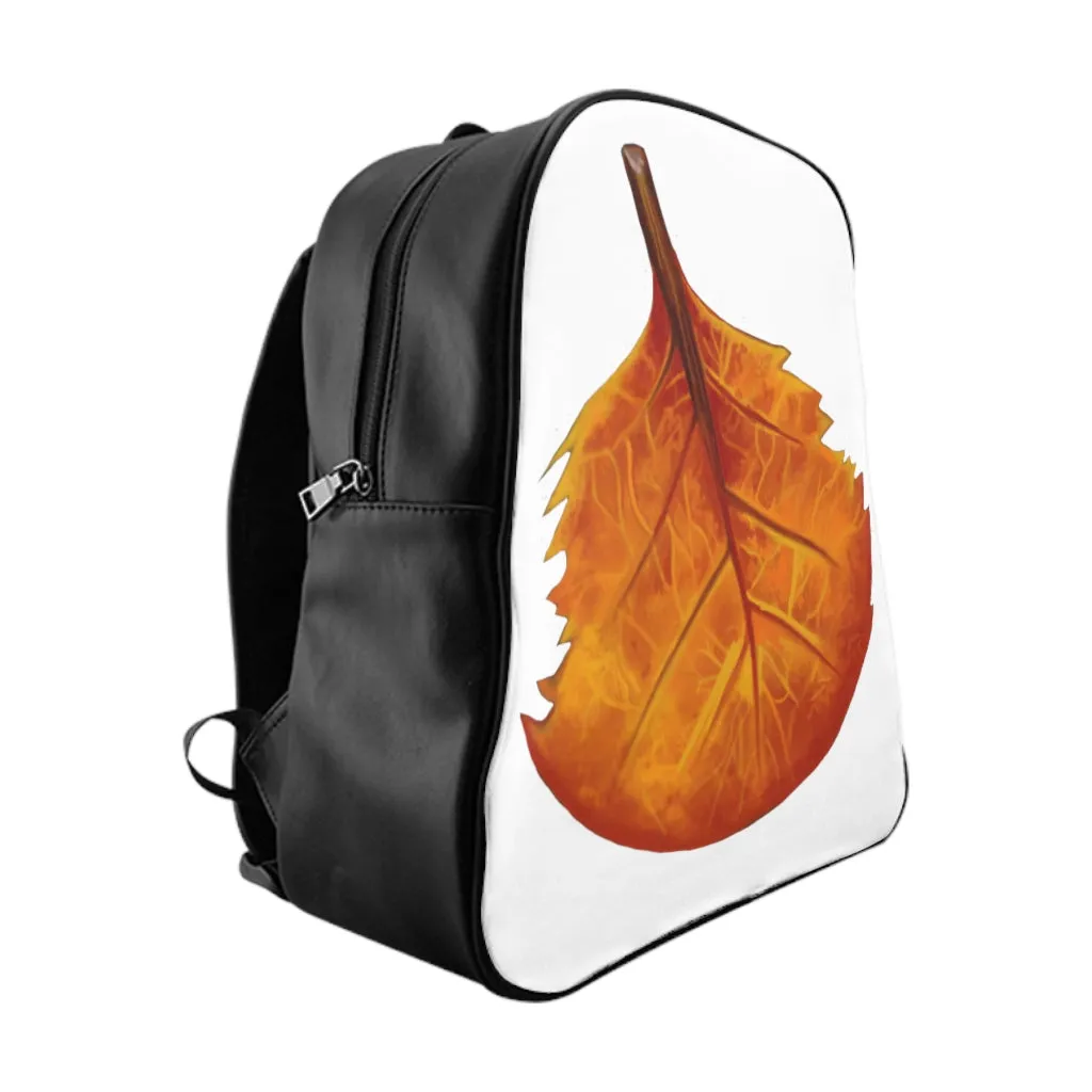 Orange Leaf School Backpack