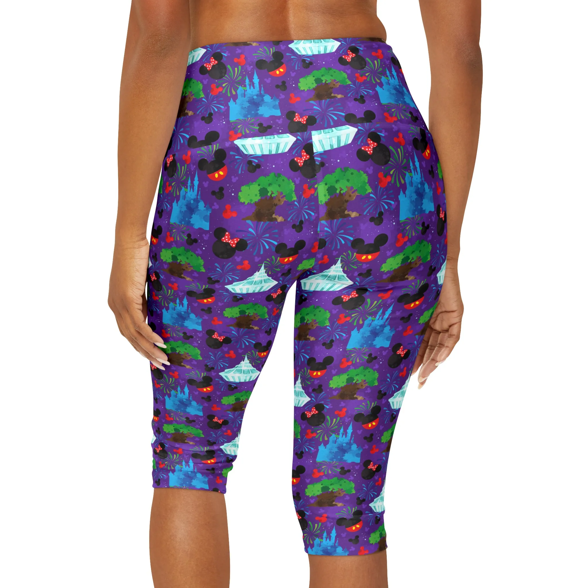 Park Hopper Fireworks Ahtletic Capri Leggings