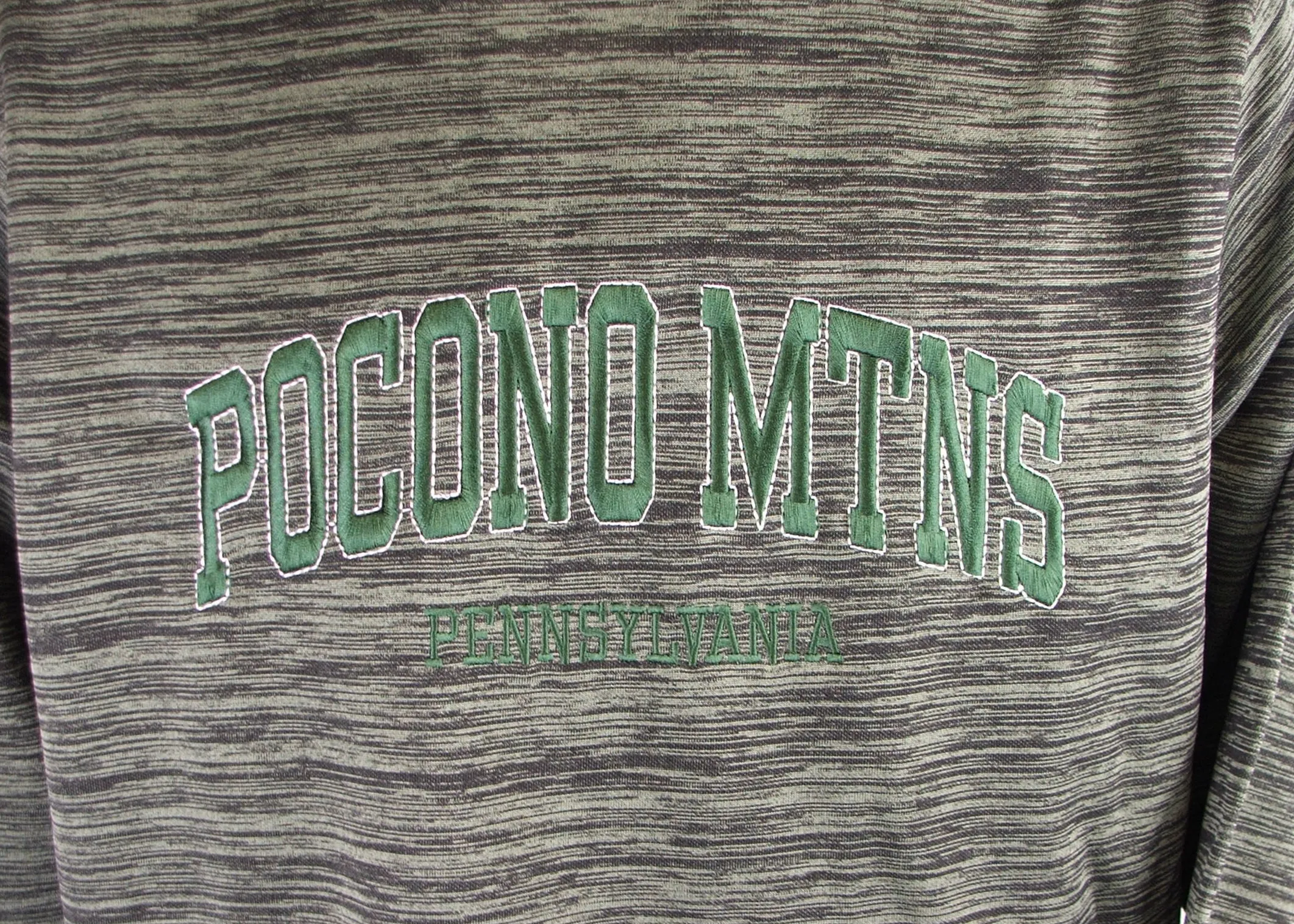 Pocono Mtns Pennsylvania Space Dye Souvenir Hoodie