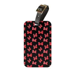 Polka Dot Bows Luggage Tag