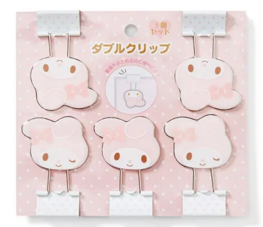 Sanrio Binder Clip Set (Rare find)